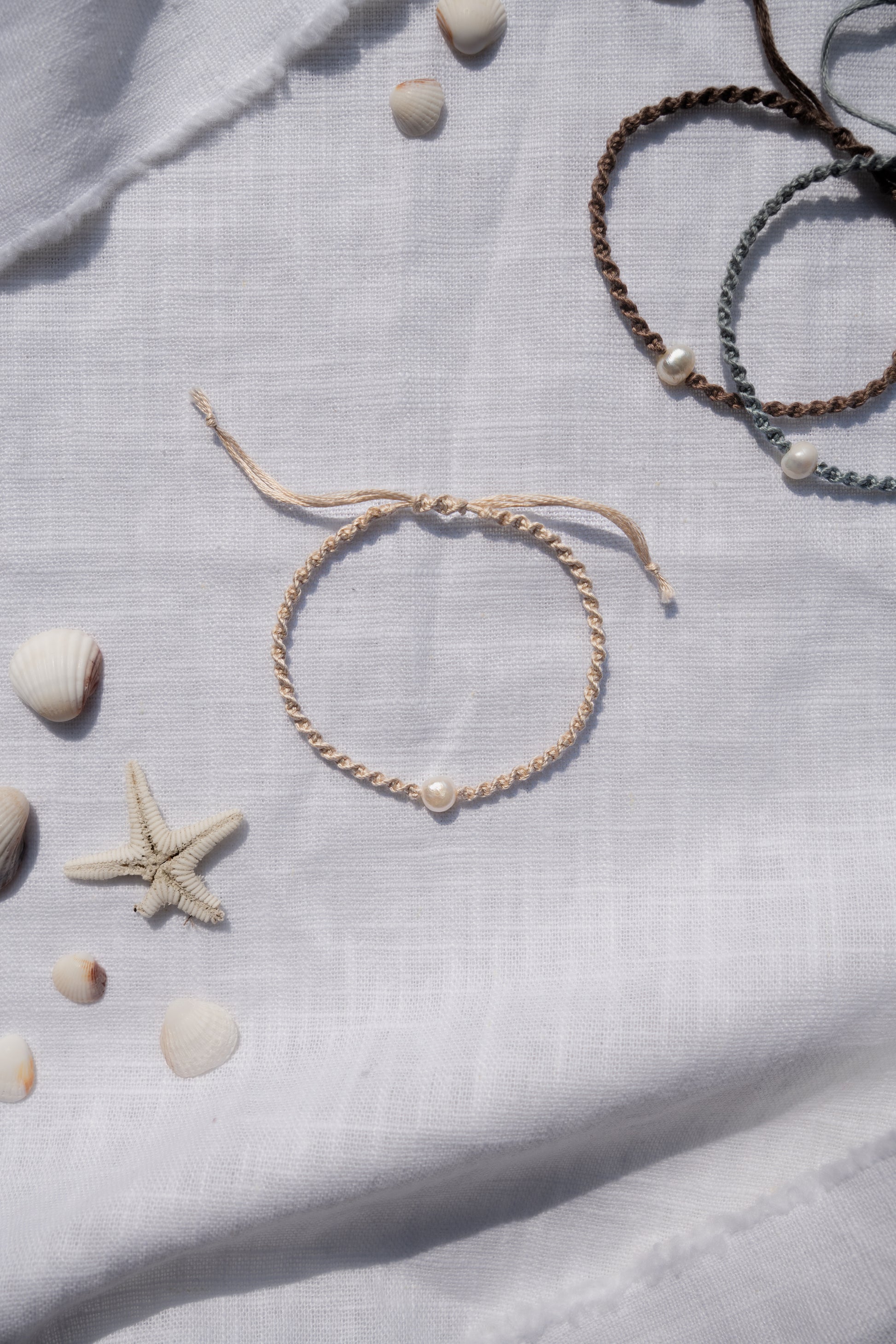 Coastal Twist Bracelet - Pearl