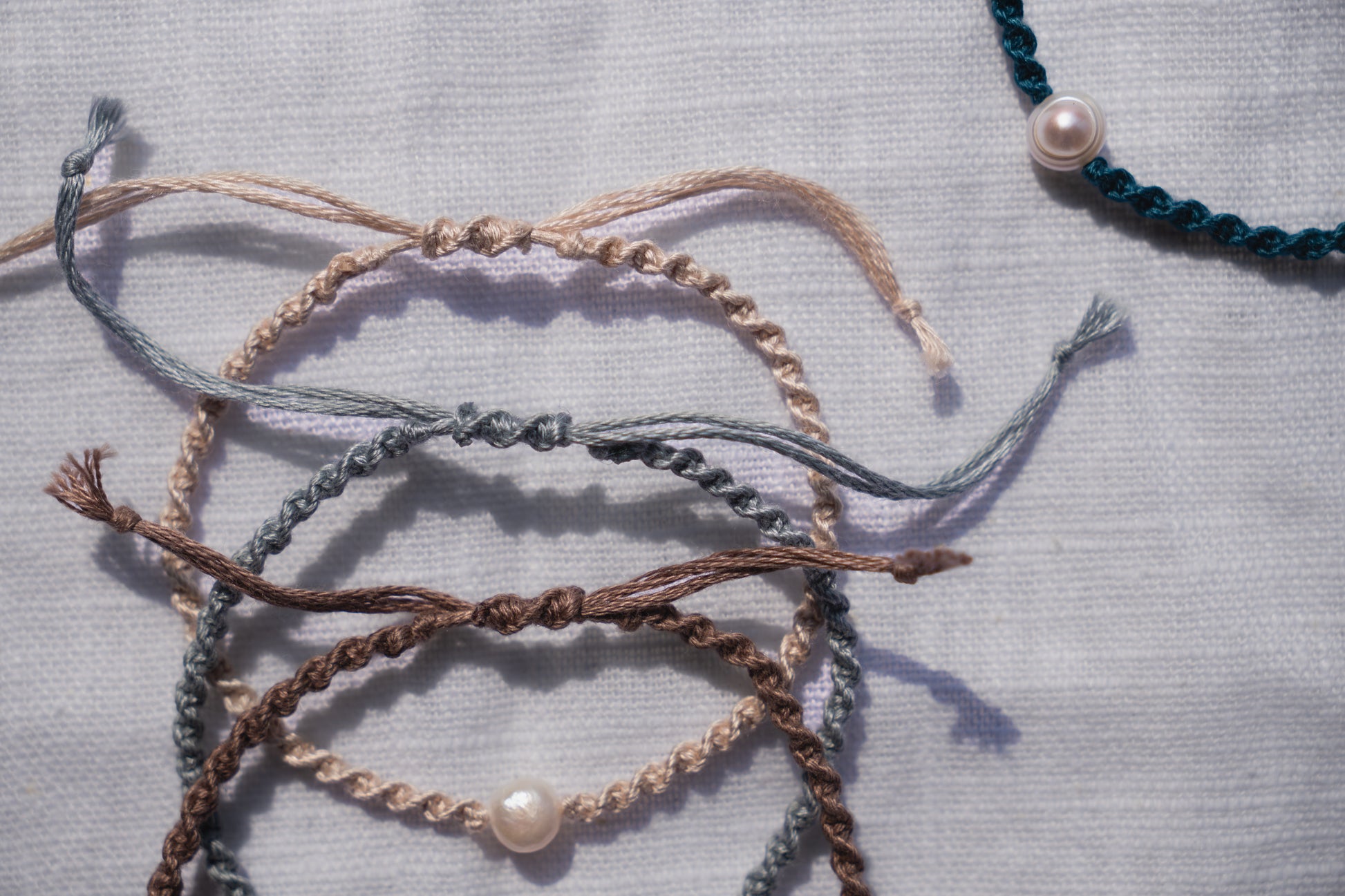Coastal Twist Bracelet - Pearl