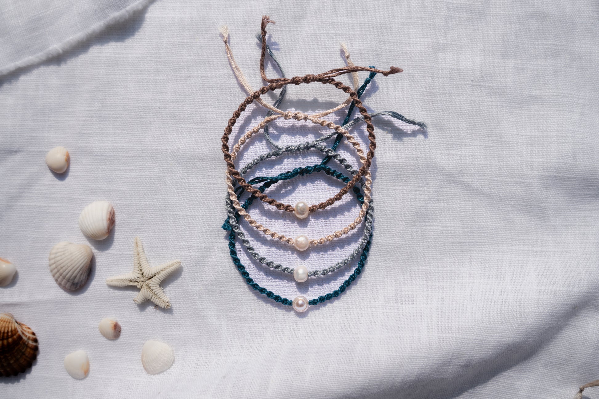Coastal Twist Bracelet - Pearl